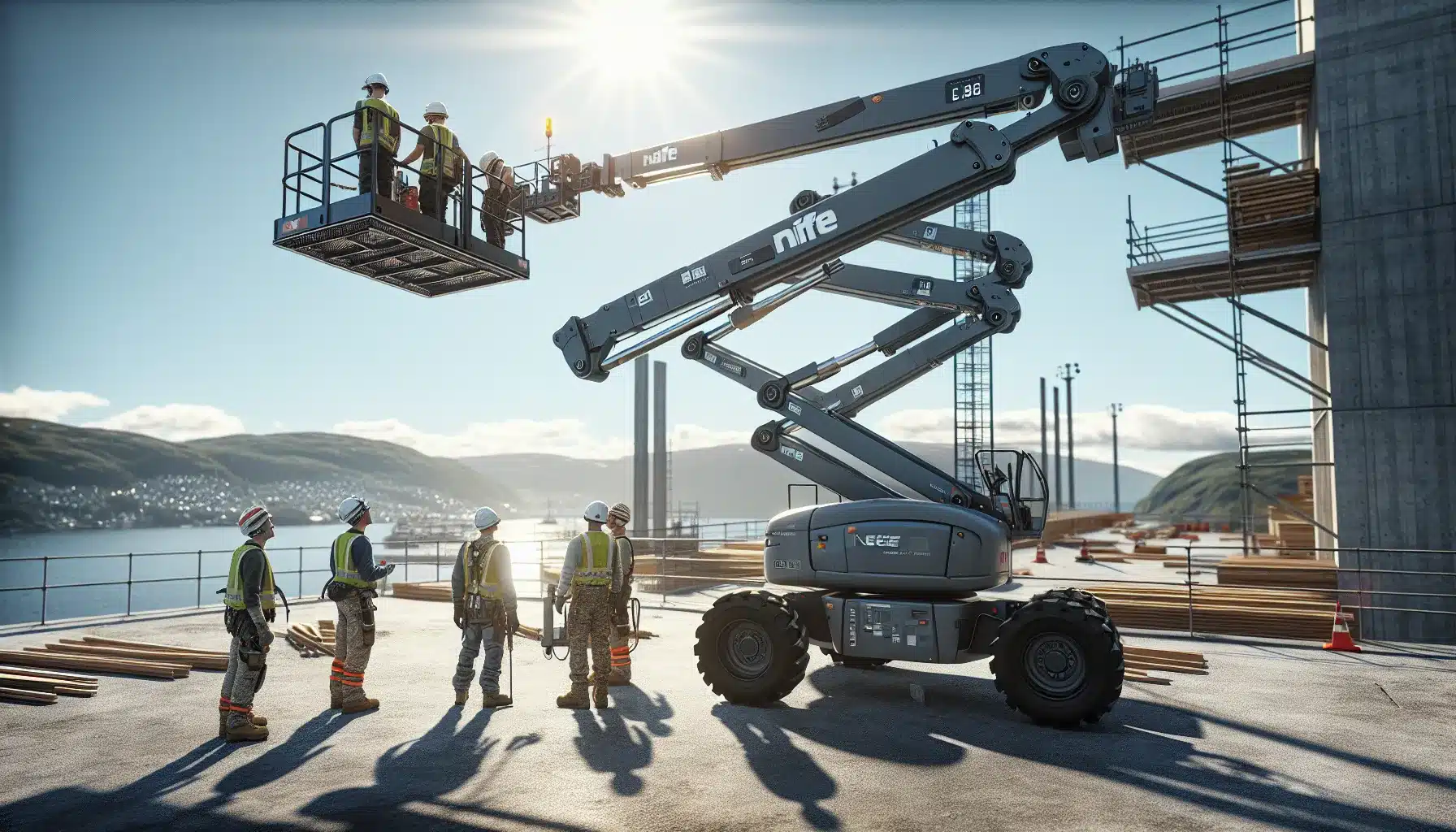 Knekkarmslift vs. Rette bomlifter &ndash; hva er forskjellen? N&aring;r velge riktig lift &ndash; illustrasjon 1