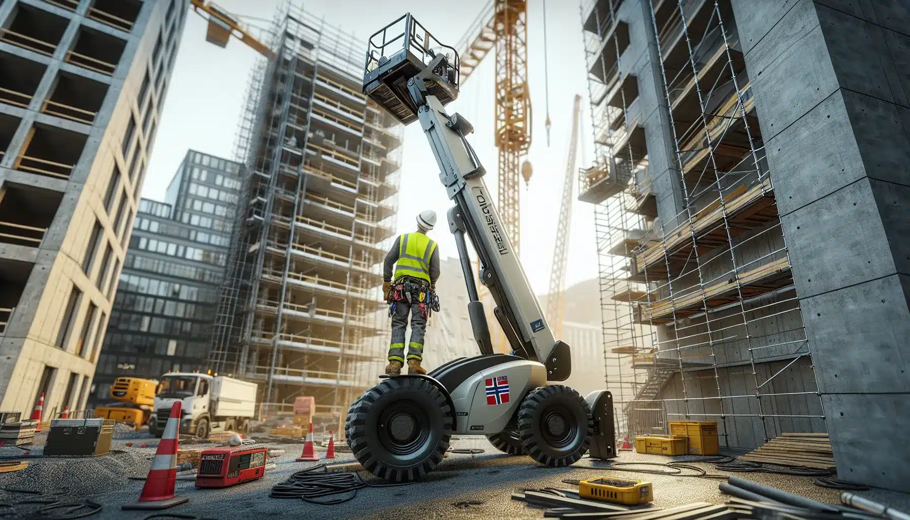 Fordelene med &aring; bruke bomlift i bygge- og vedlikeholdsarbeid: sikkerhet og effektivitet &ndash; illustrasjon 2